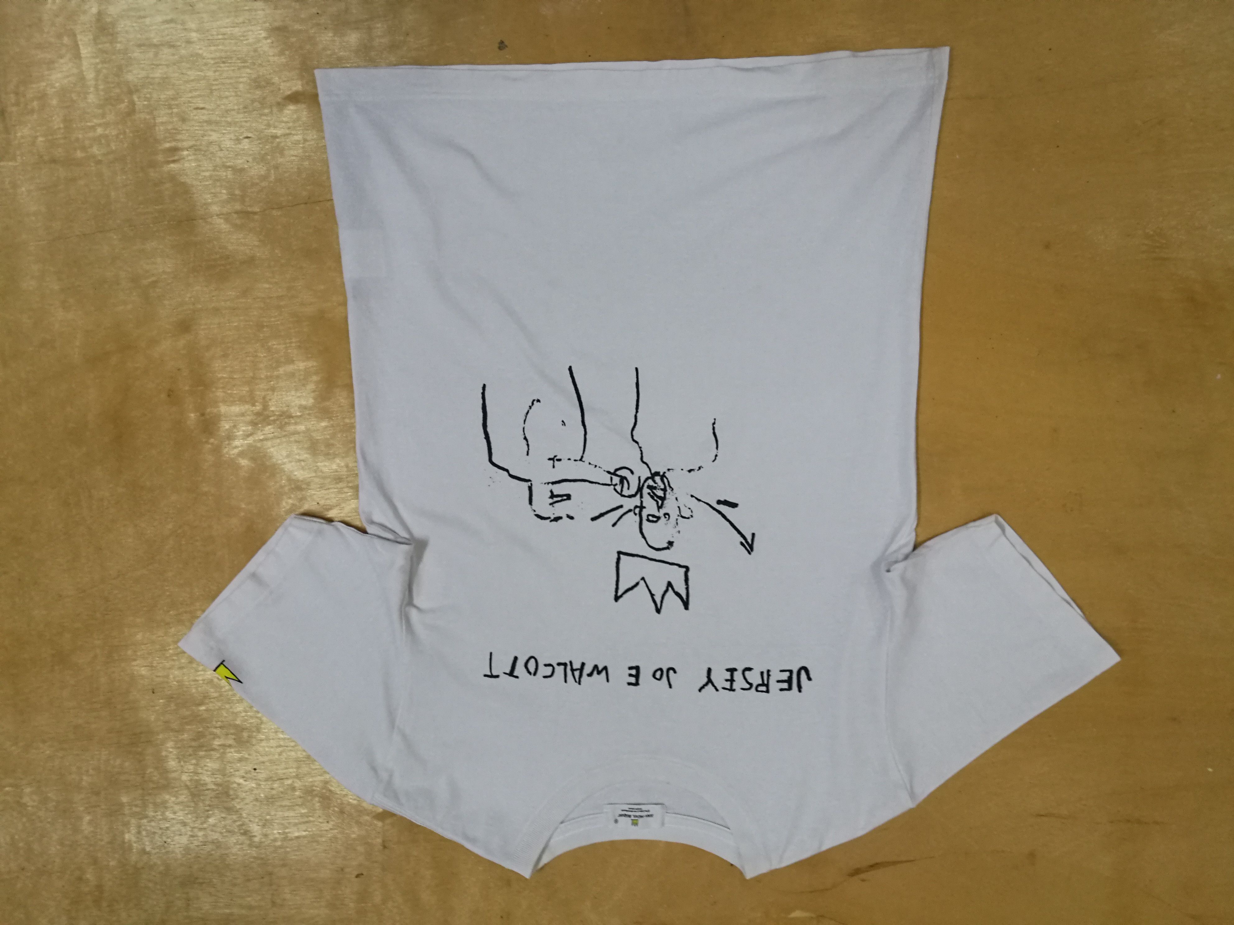 Jean Michel Basquiat LAST DROP JMB jersey joe walcott white T shirt