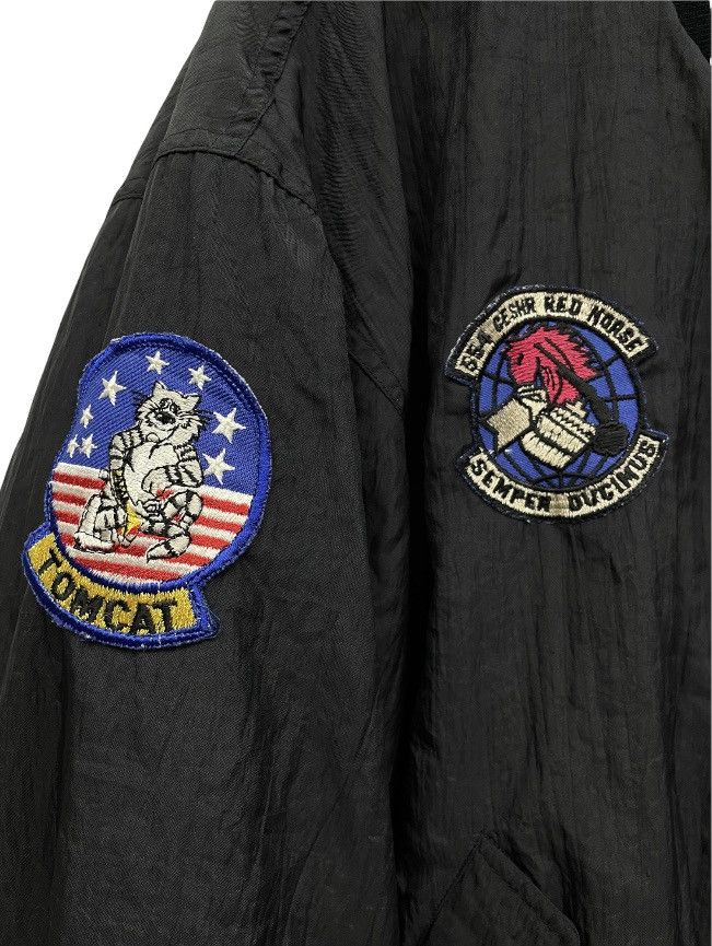 Vintage 90’s TOP GUN TOM CAT Flight Bomber Jacket Size US M / EU 48-50 / 2 - 3 Thumbnail
