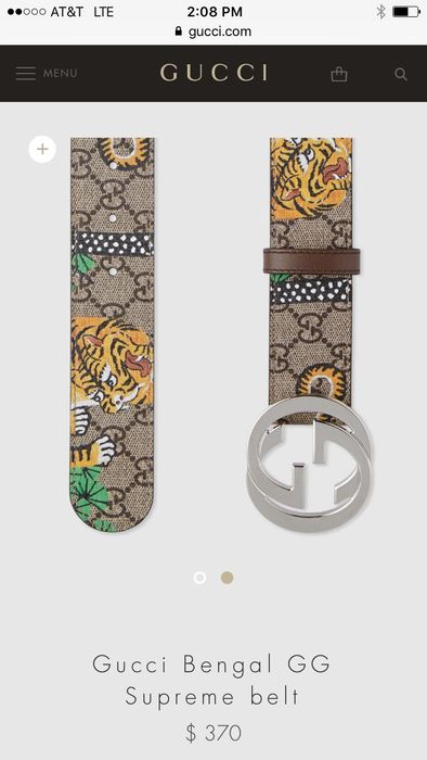 Gucci bengal tiger on sale belt