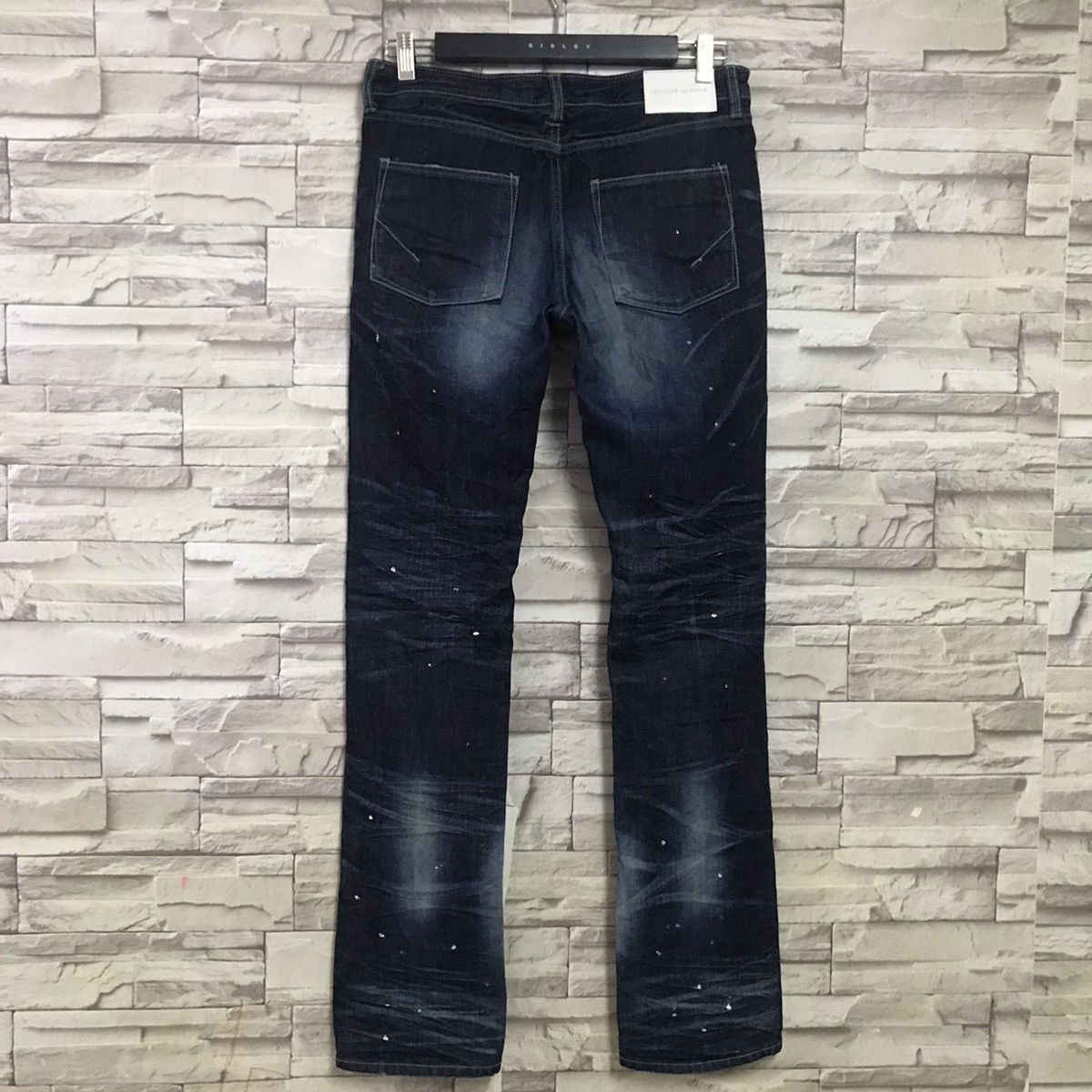 GOSTAR DE FUGA Gostar De Fuga Coated Wax Denim Jeans Size US 31 - 7 Thumbnail