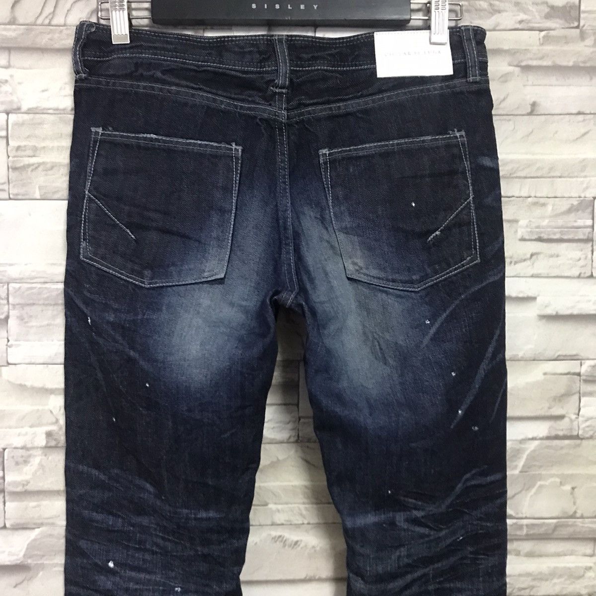 GOSTAR DE FUGA Gostar De Fuga Coated Wax Denim Jeans Size US 31 - 8 Thumbnail