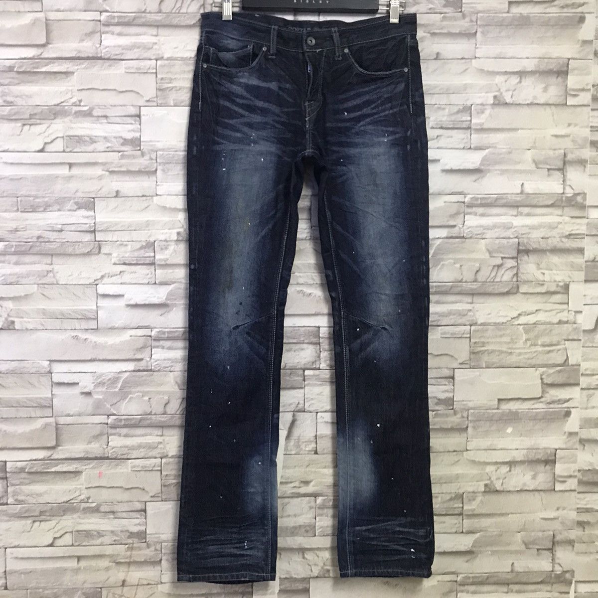 GOSTAR DE FUGA Gostar De Fuga Coated Wax Denim Jeans Size US 31 - 3 Thumbnail