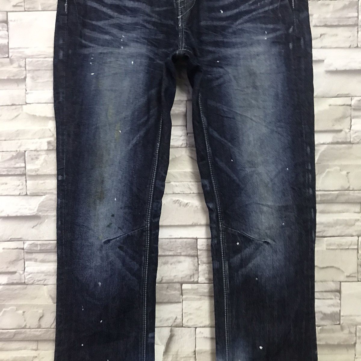 GOSTAR DE FUGA Gostar De Fuga Coated Wax Denim Jeans Size US 31 - 5 Thumbnail
