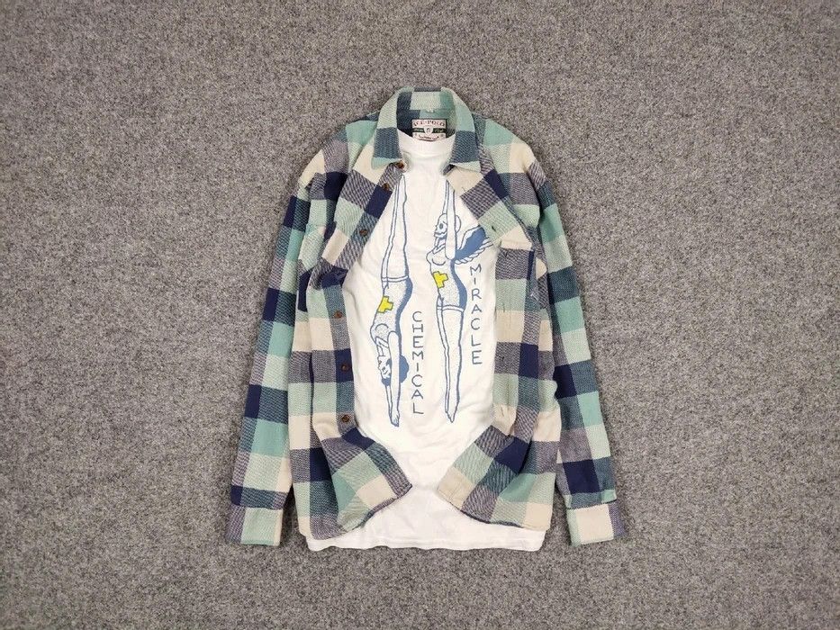Flannel Vintage Flannel Shirt Travis Scott Style Streetwear Hype Size US M / EU 48-50 / 2 - 1 Thumbnail