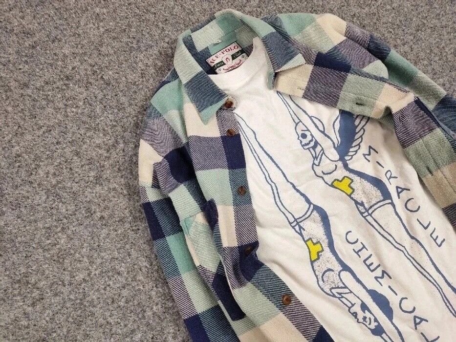 Flannel Vintage Flannel Shirt Travis Scott Style Streetwear Hype Size US M / EU 48-50 / 2 - 7 Thumbnail