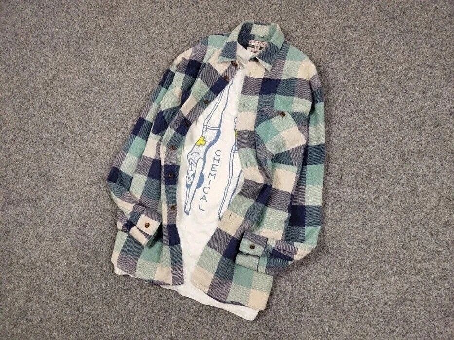 Flannel Vintage Flannel Shirt Travis Scott Style Streetwear Hype Size US M / EU 48-50 / 2 - 13 Thumbnail