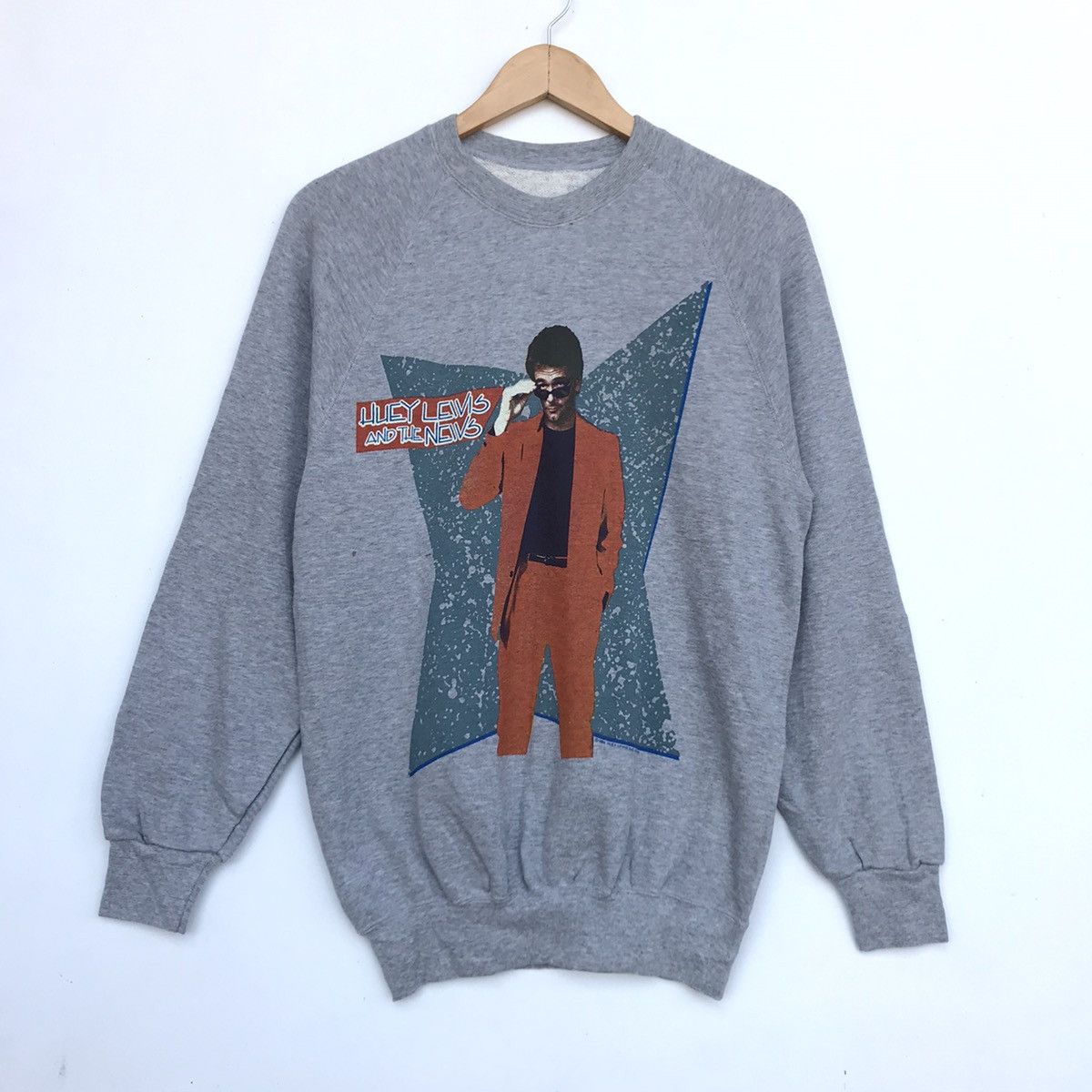 ヒューイルイス＆ザ・ニュース 日本ツアースウェット80s 90sヴィンテージ ヒューイルイス＆ザ・ニュース 日本ツアースウェット80s 90sヴィンテージ