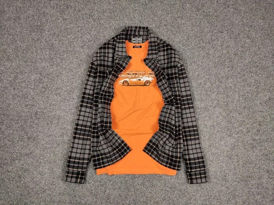 Flannel Vintage Flannel Shirt Overshirt Travis Scott Style Hype Size US L / EU 52-54 / 3 - 1 Thumbnail