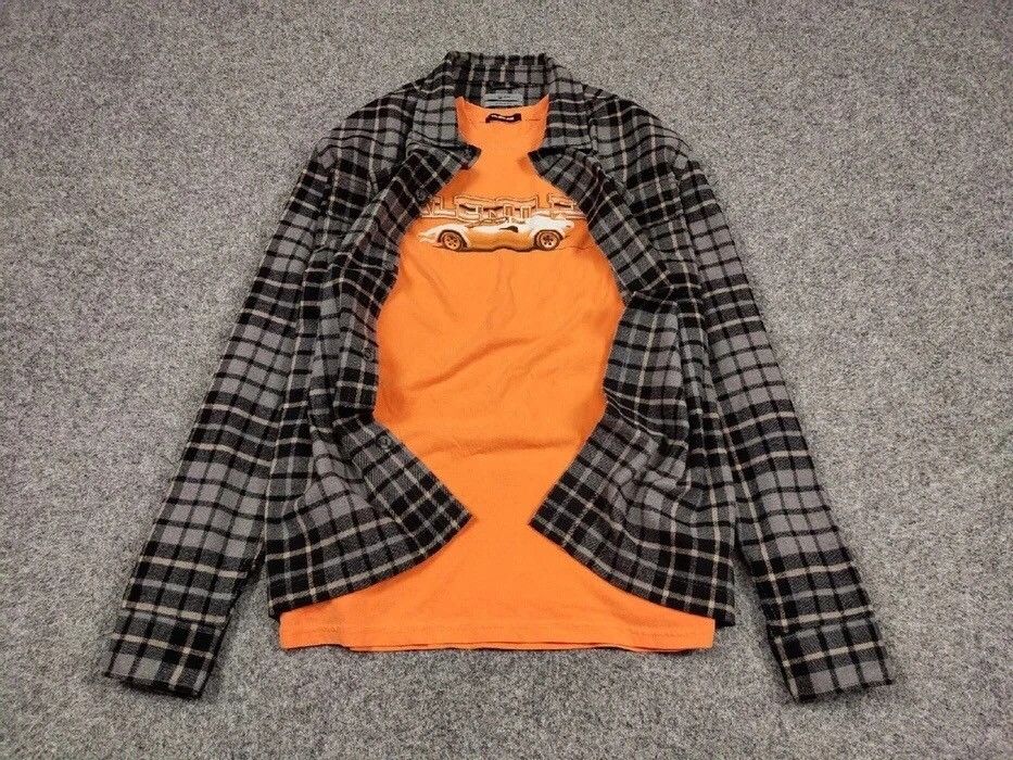 Flannel Vintage Flannel Shirt Overshirt Travis Scott Style Hype Size US L / EU 52-54 / 3 - 2 Thumbnail