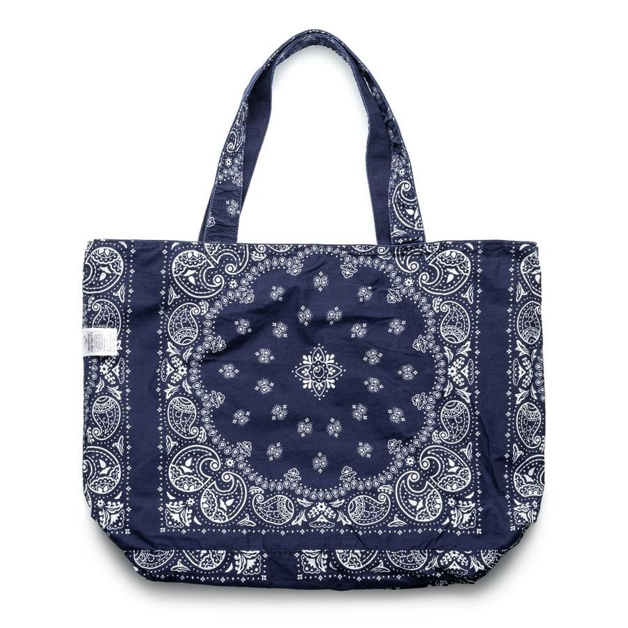 バッグ CARHARTT BANDANA TOTE BAG Navy / Navy CARHARTT BANDANA TOTE BAG Navy / Navy
