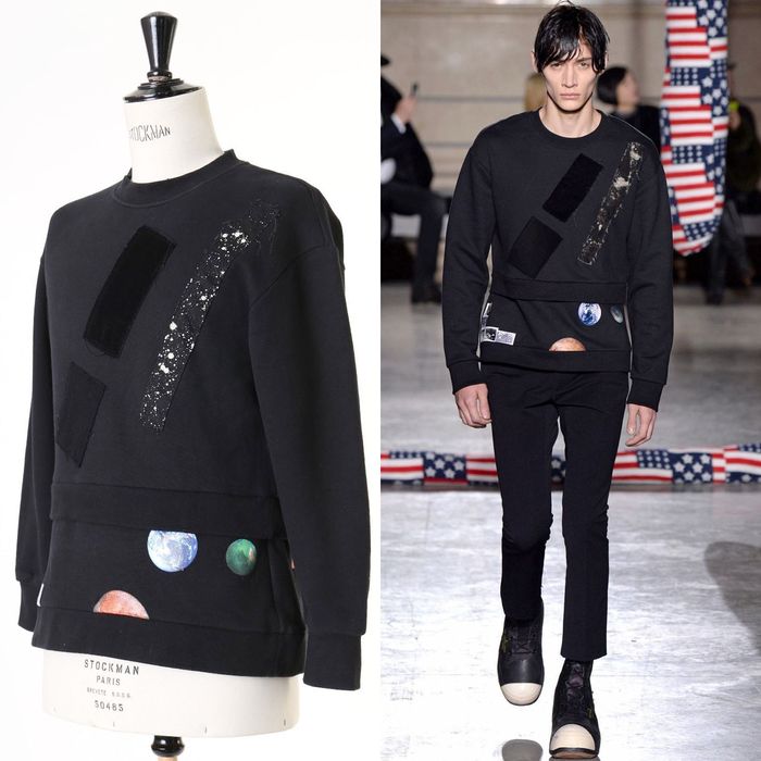 Raf Simons runway RAF SIMONS STERLING RUBY AW14 black collage layered pullover sweater S Size US S / EU 44-46 / 1 - 2 Preview