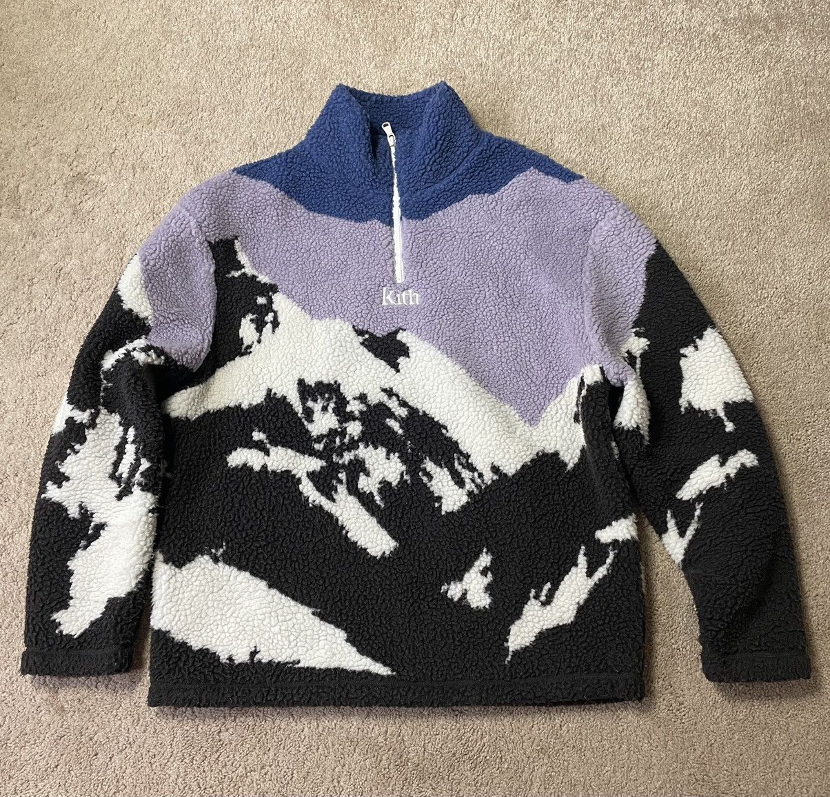 Kith claremont sherpa quarter zip フリース Kith claremont sherpa quarter zip フリース