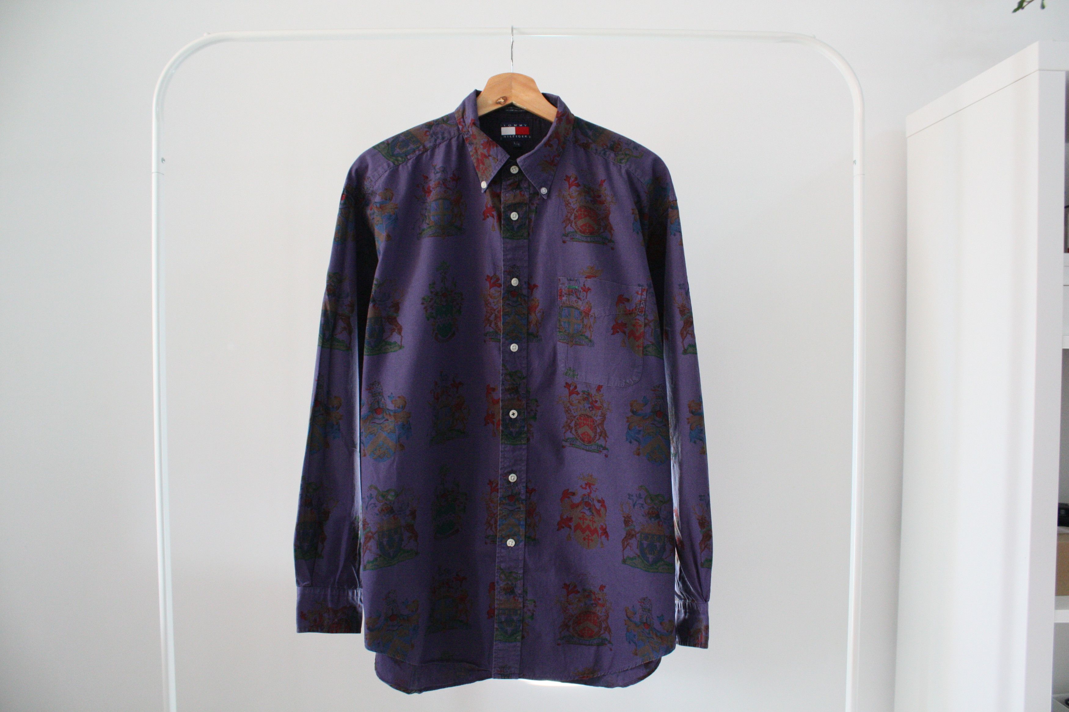 Tommy Hilfiger Tommy Hilfiger Rare Vintage Shirt Size US L / EU 52-54 / 3 - 2 Thumbnail