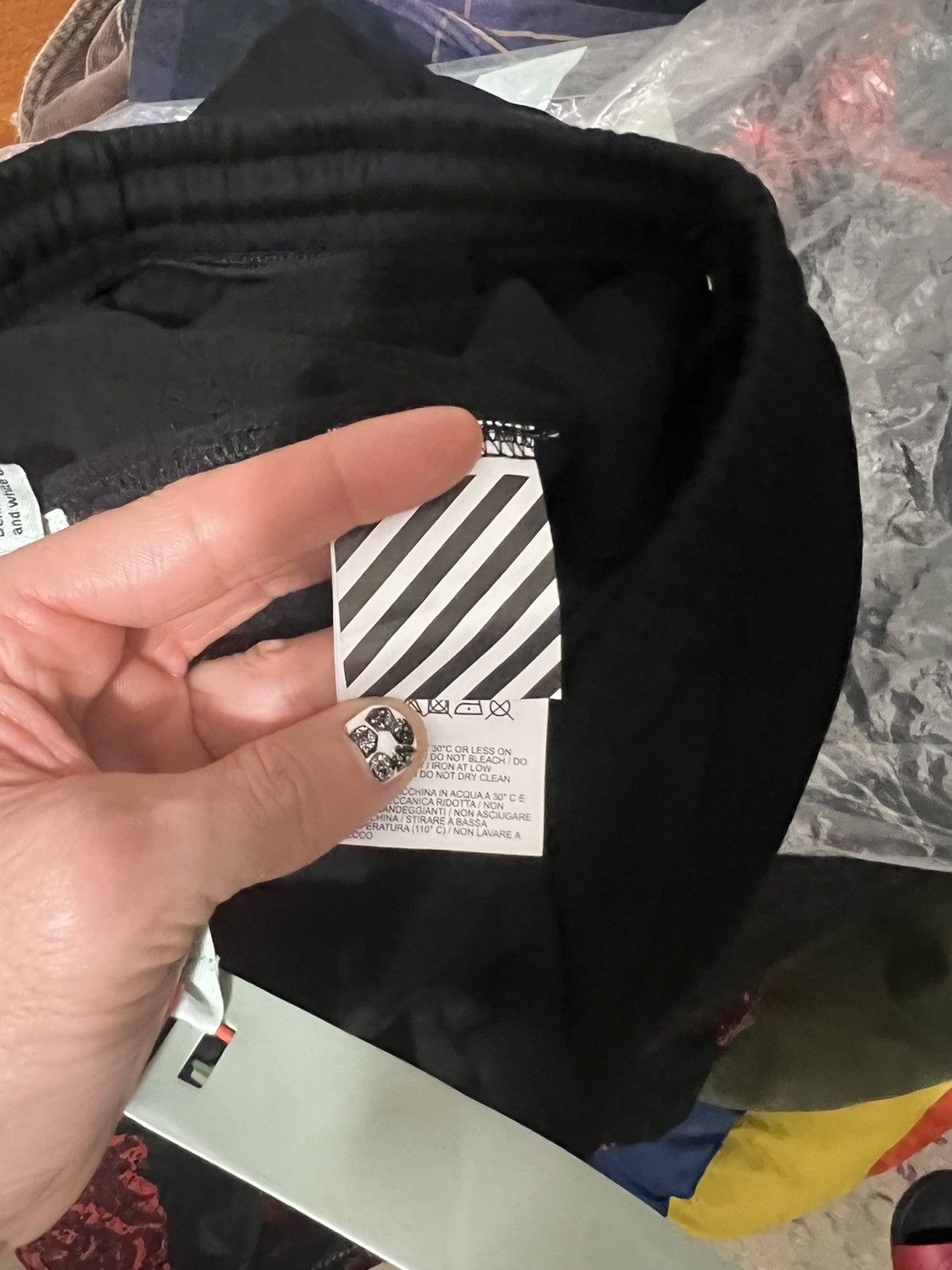Off-White New Unfinished Sweatpants Joggers L Large Size US 34 / EU 50 - 6 Thumbnail