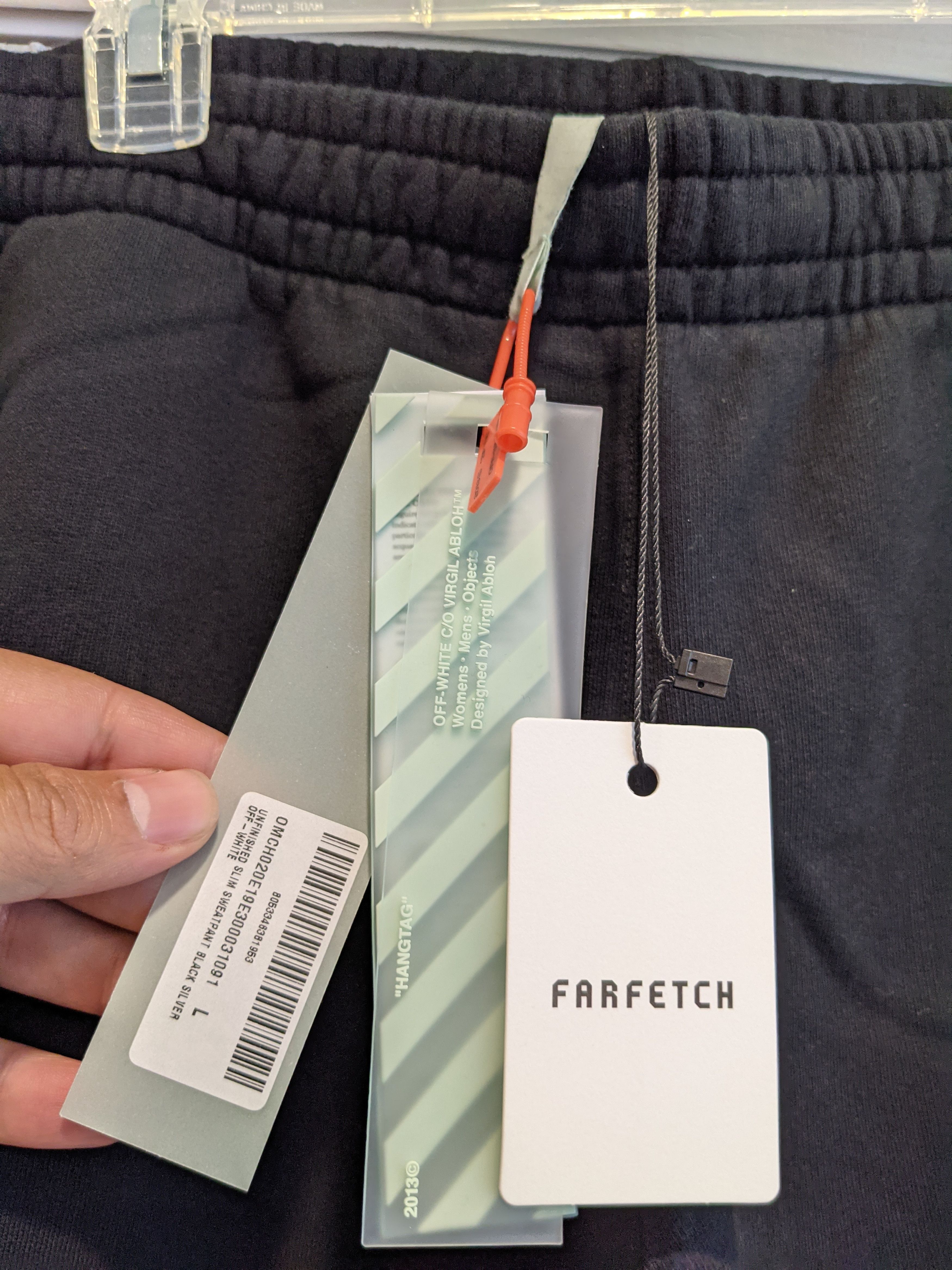 Off-White New Unfinished Sweatpants Joggers L Large Size US 34 / EU 50 - 3 Thumbnail