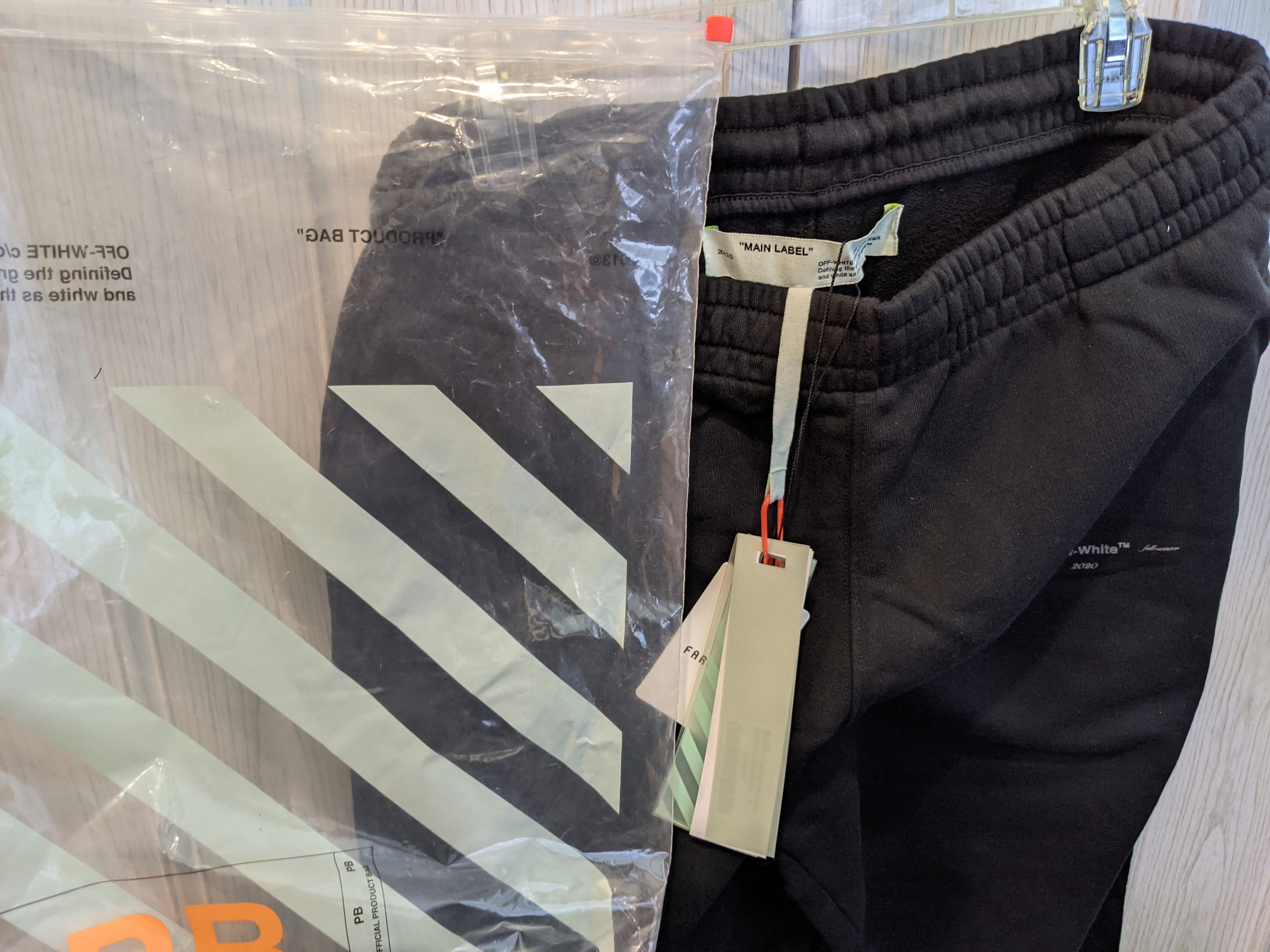 Off-White New Unfinished Sweatpants Joggers L Large Size US 34 / EU 50 - 4 Thumbnail