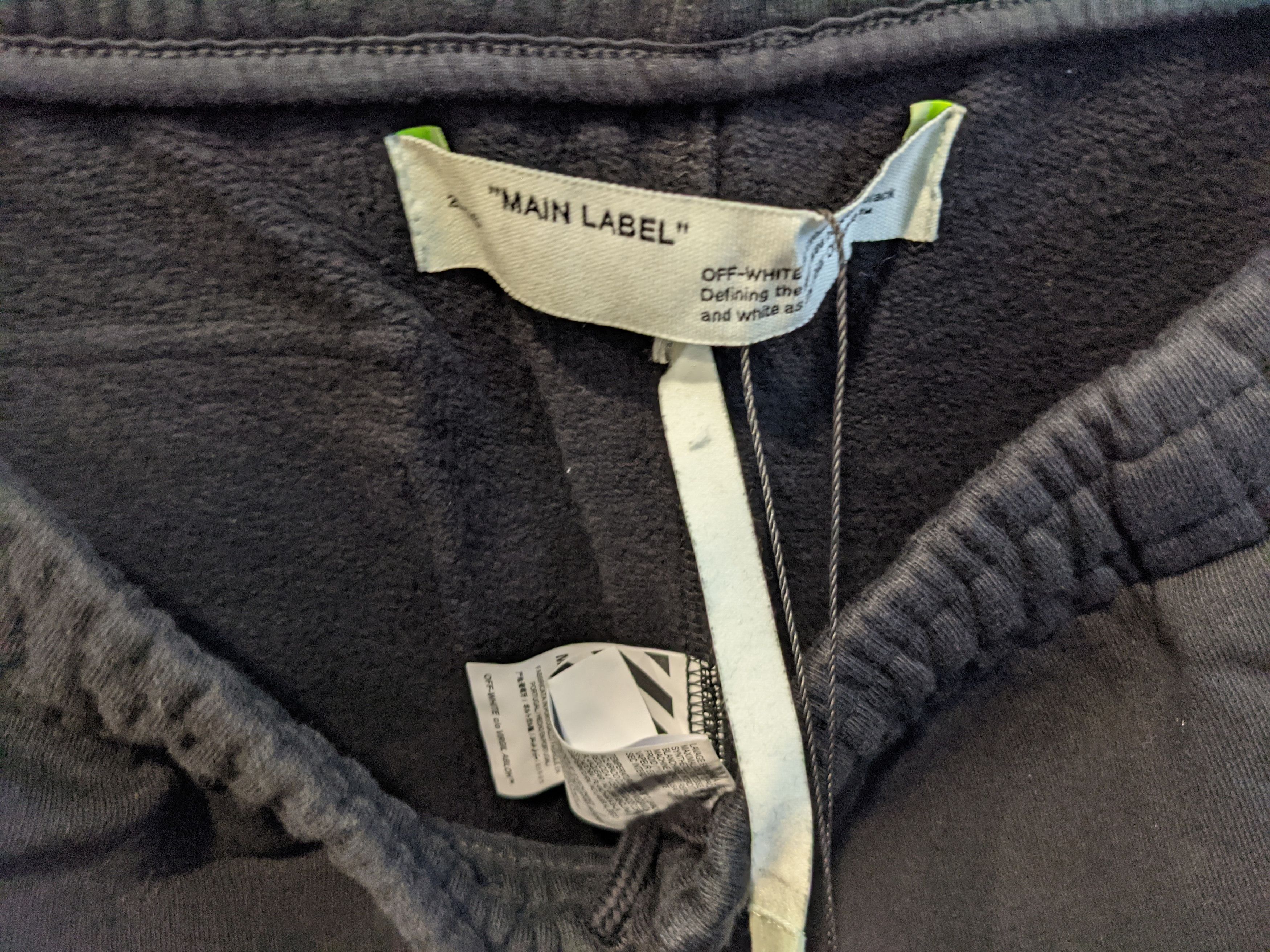 Off-White New Unfinished Sweatpants Joggers L Large Size US 34 / EU 50 - 5 Thumbnail