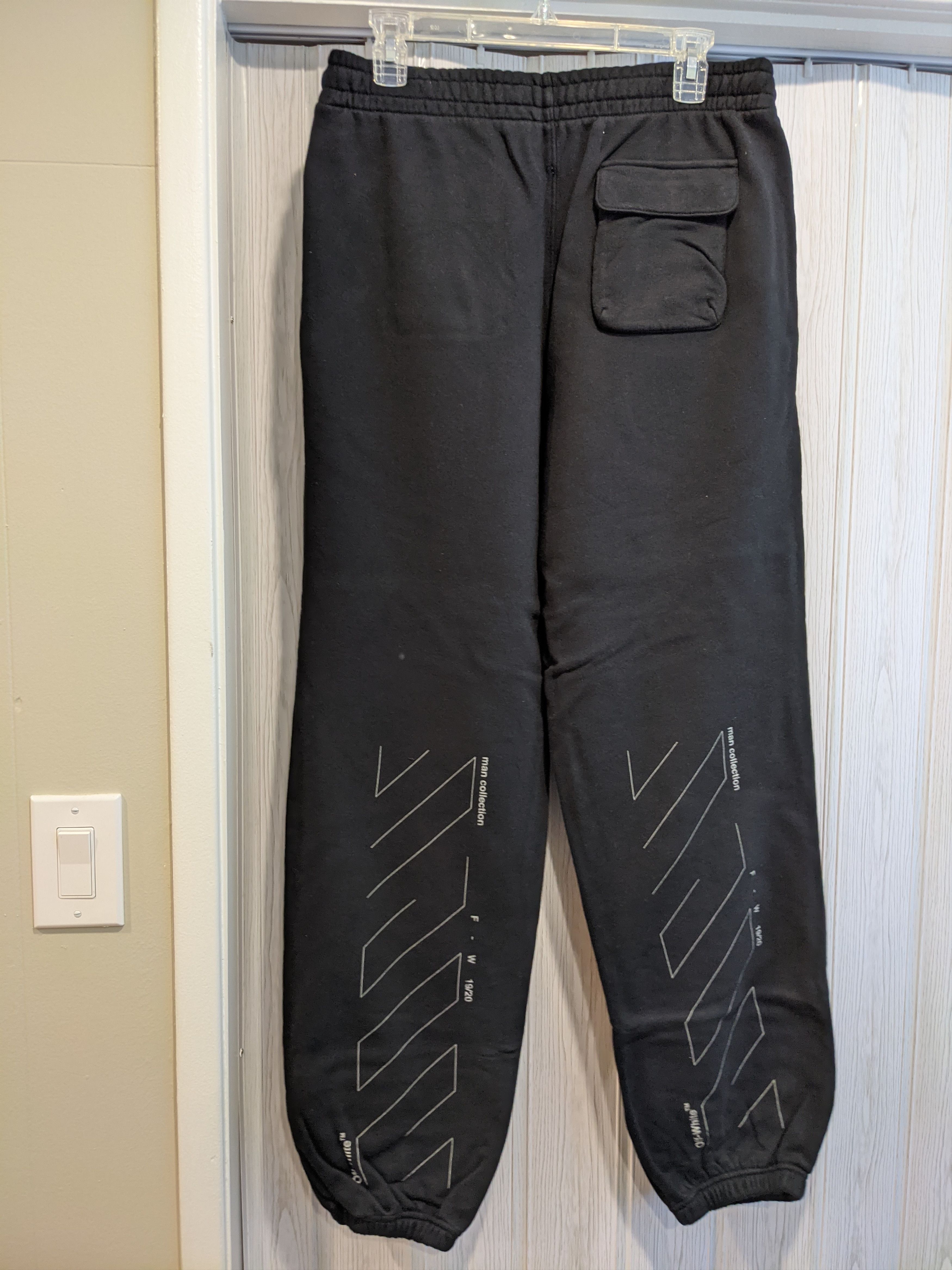 Off-White New Unfinished Sweatpants Joggers L Large Size US 34 / EU 50 - 1 Thumbnail