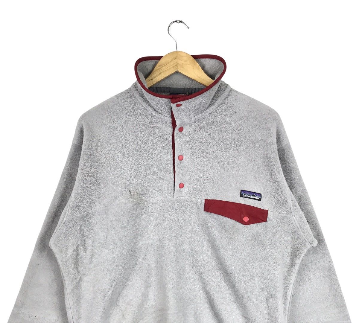 Patagonia Vintage Patagonia Syncilla Half Snap Button Fleece Jumper Size US M / EU 48-50 / 2 - 2 Thumbnail