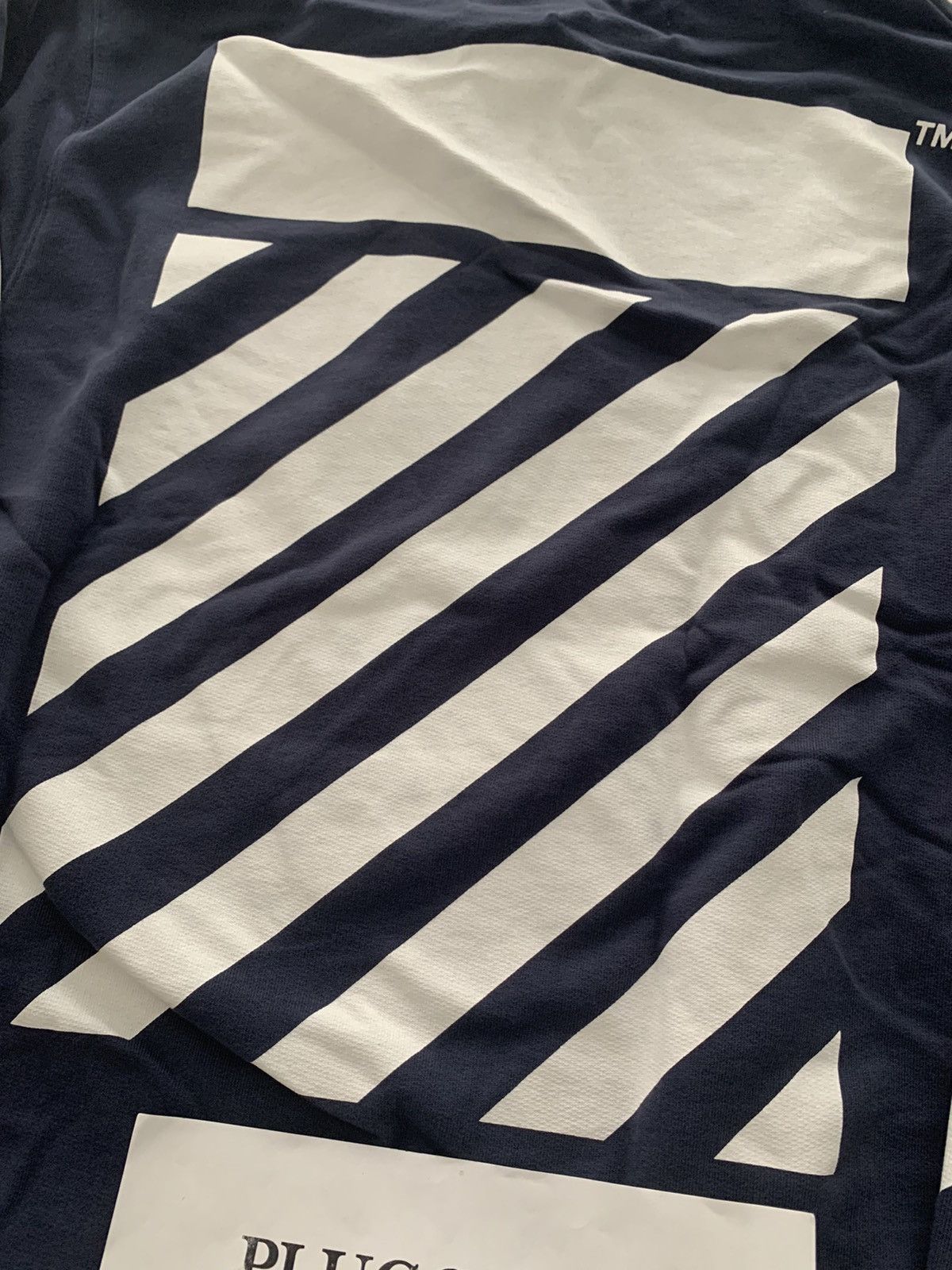 Off-White Caravaggio Hoodie FW17 Navy (New) Small