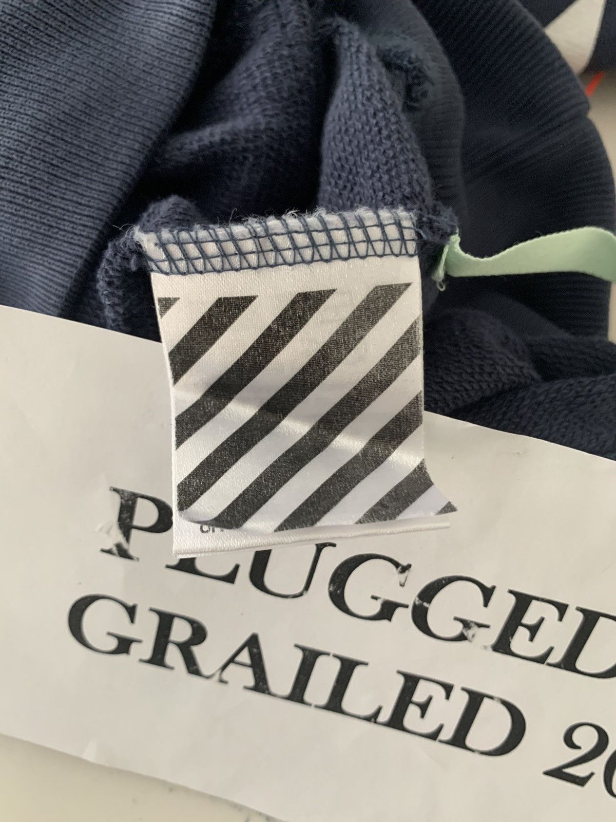 Off-White Caravaggio Hoodie FW17 Navy (New) Small