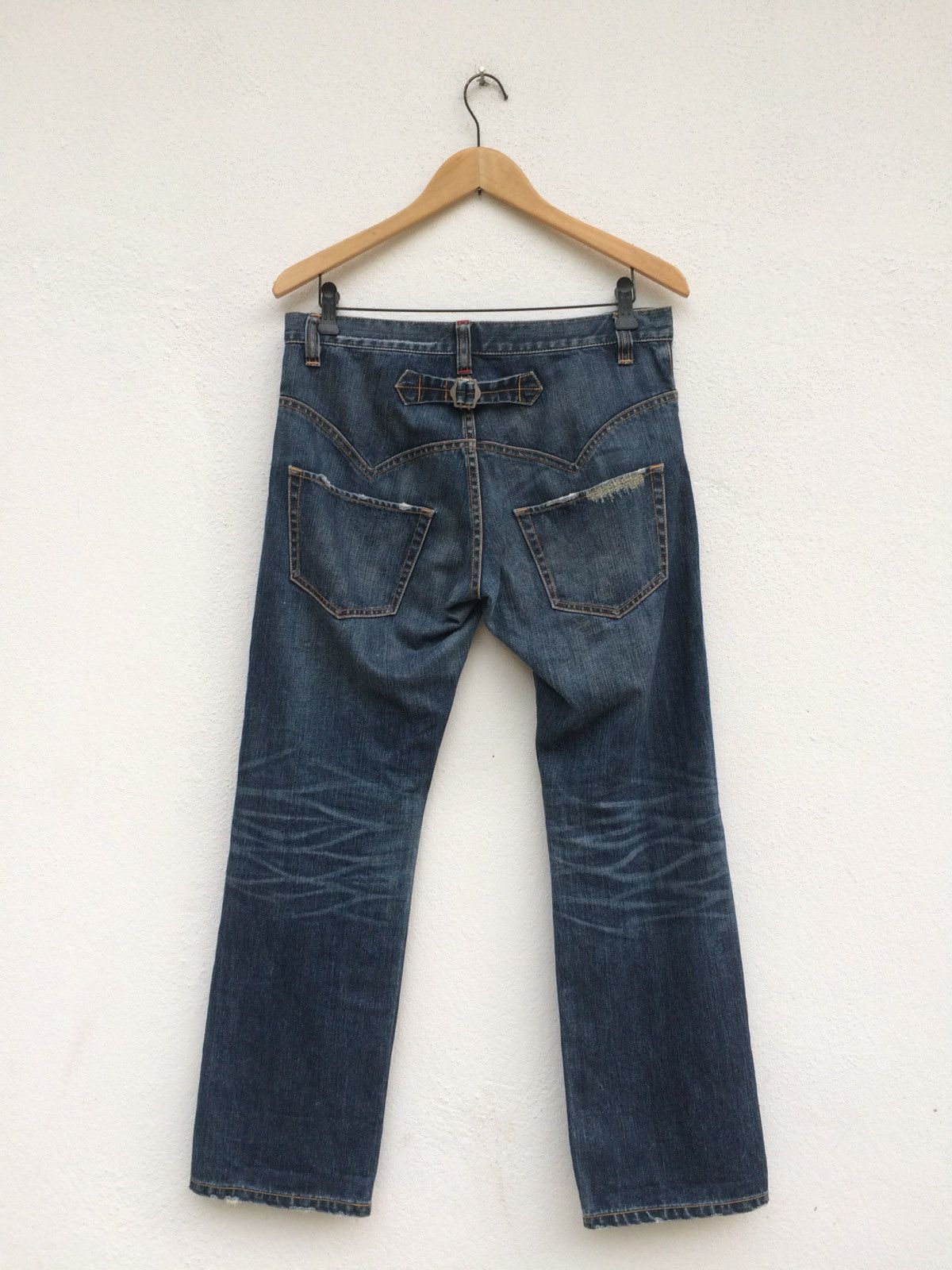 Issey Miyake ISSEY MIYAKE PROTEGE BUCKLE DISTRESSED DENIM Size US 33 - 3 Thumbnail