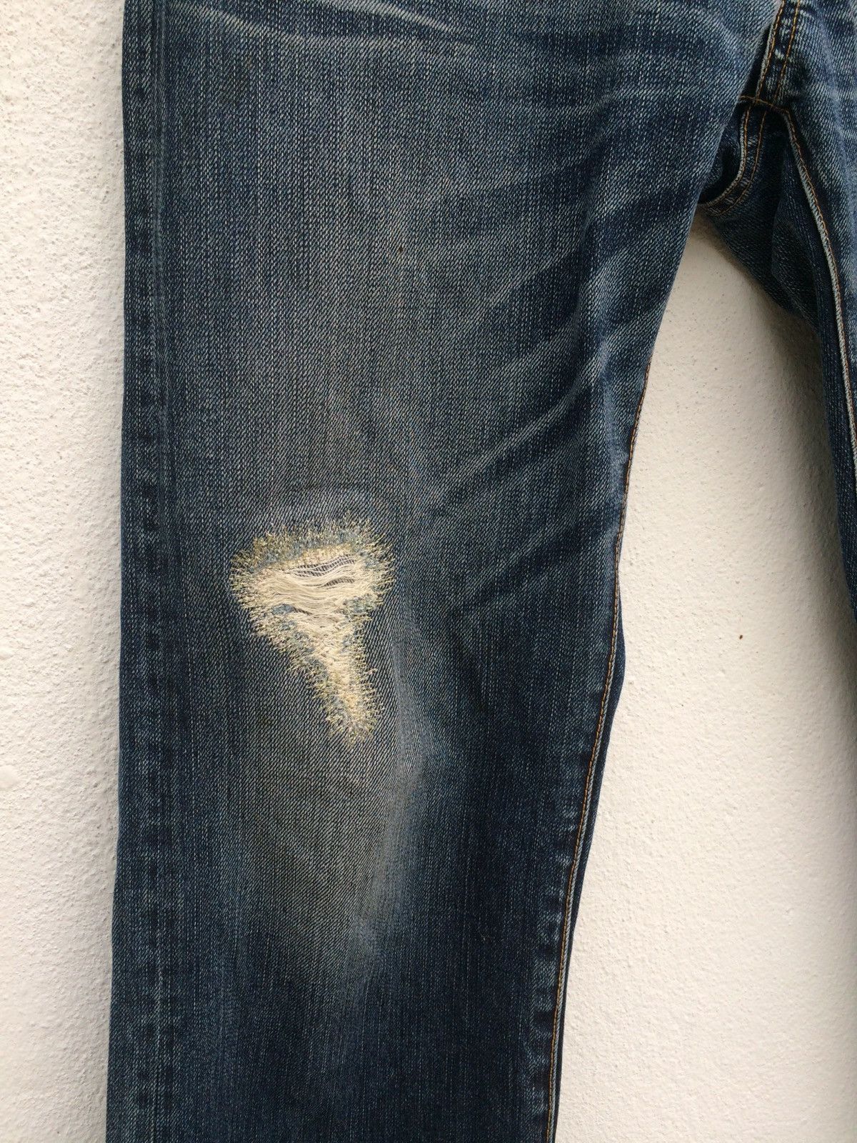 Issey Miyake ISSEY MIYAKE PROTEGE BUCKLE DISTRESSED DENIM Size US 33 - 6 Thumbnail