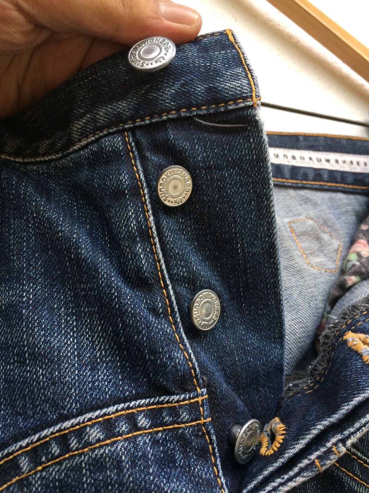 Issey Miyake ISSEY MIYAKE PROTEGE BUCKLE DISTRESSED DENIM Size US 33 - 8 Thumbnail