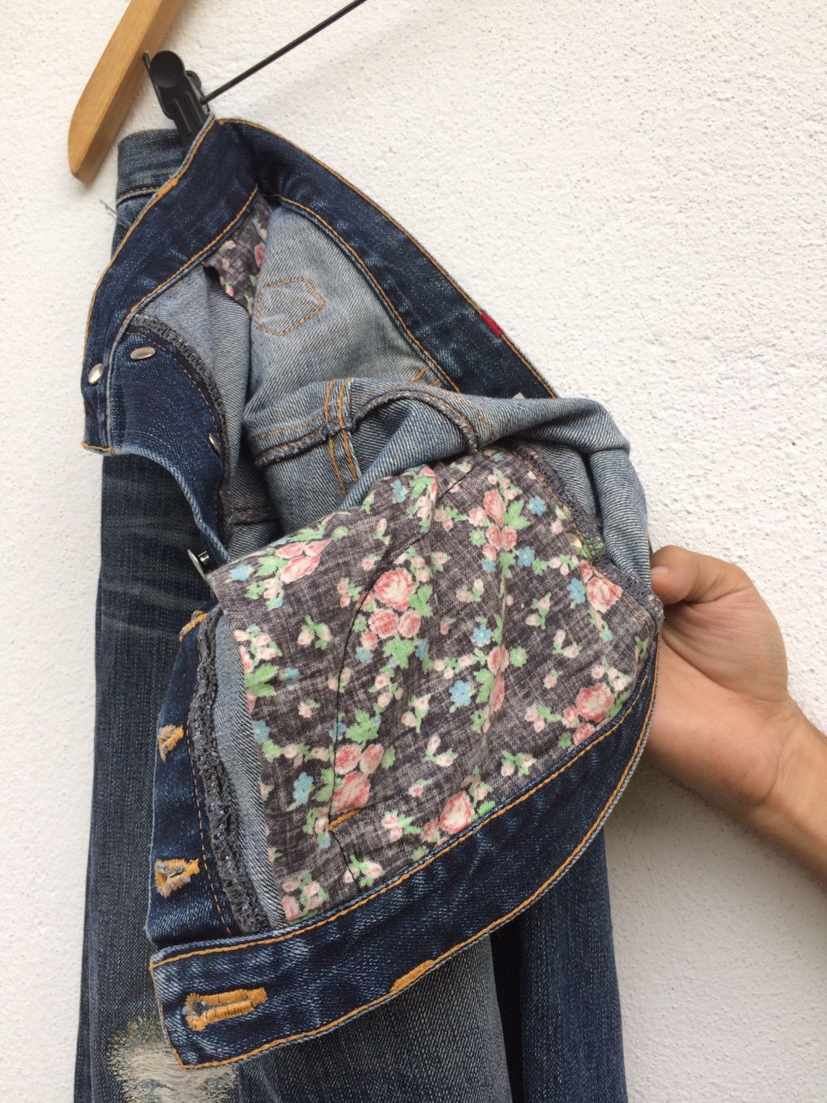 Issey Miyake ISSEY MIYAKE PROTEGE BUCKLE DISTRESSED DENIM Size US 33 - 11 Thumbnail