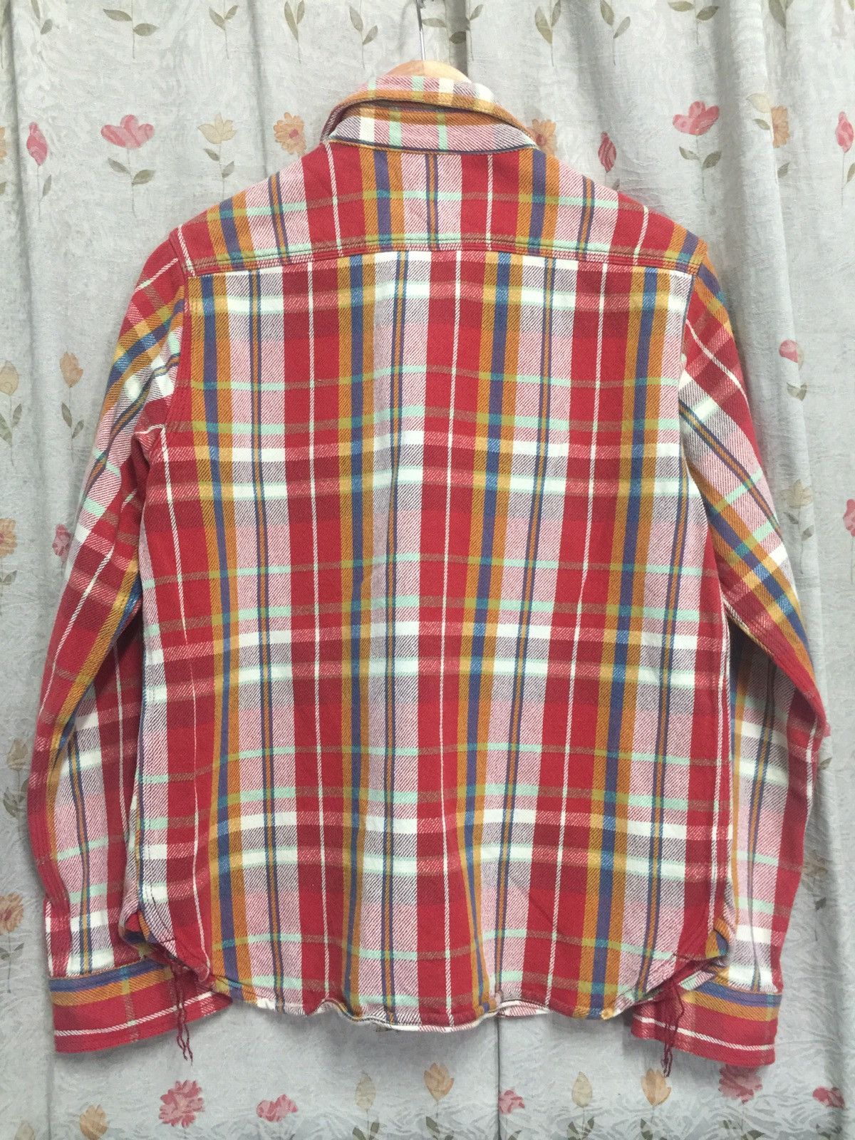 Japanese Brand HOUSTON HARD COTTON FLANEL SHIRT Size US M / EU 48-50 / 2 - 2 Thumbnail