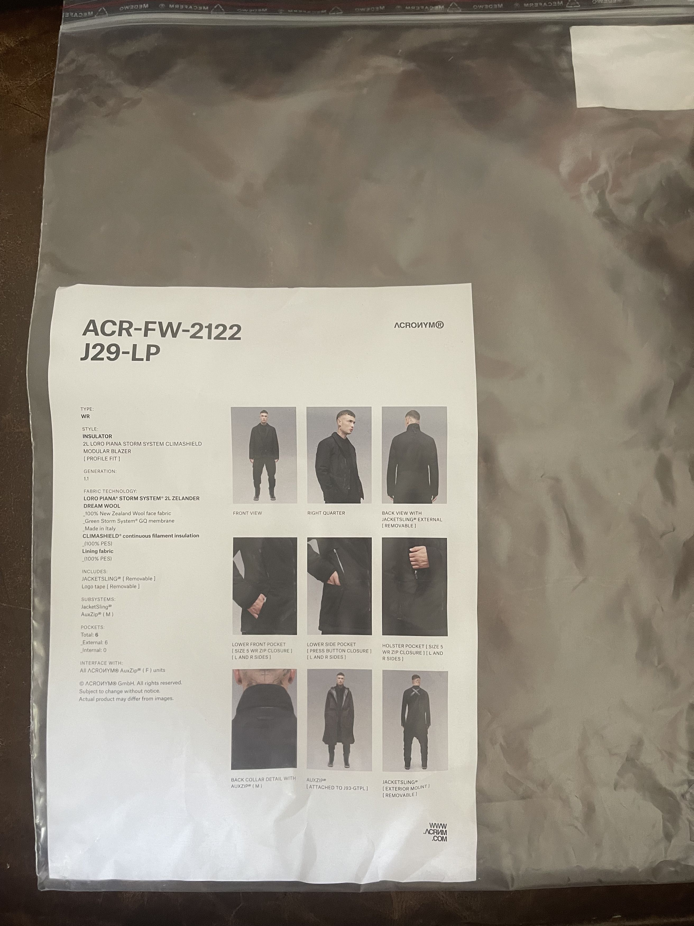 Acronym J29LP Grailed
