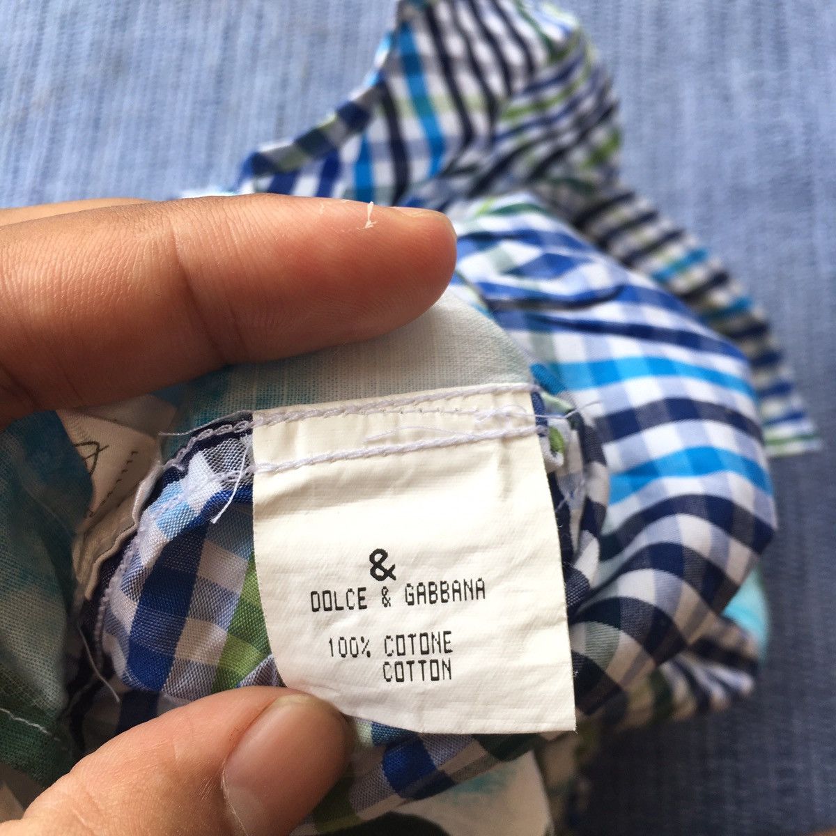 Dolce & Gabbana floral checked short sleeve Size US S / EU 44-46 / 1 - 8 Thumbnail