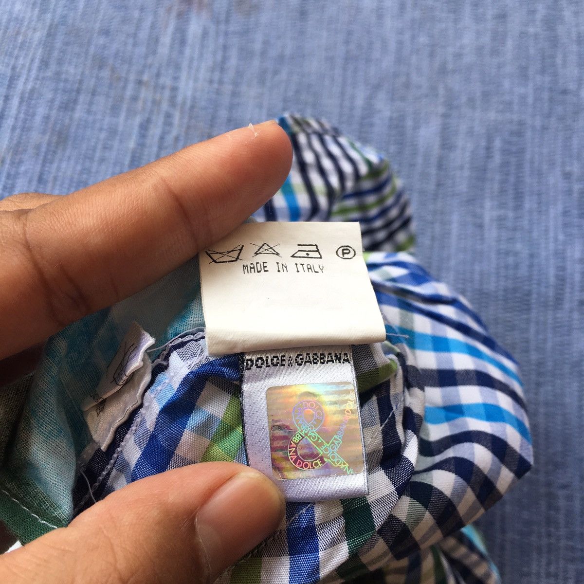 Dolce & Gabbana floral checked short sleeve Size US S / EU 44-46 / 1 - 9 Thumbnail