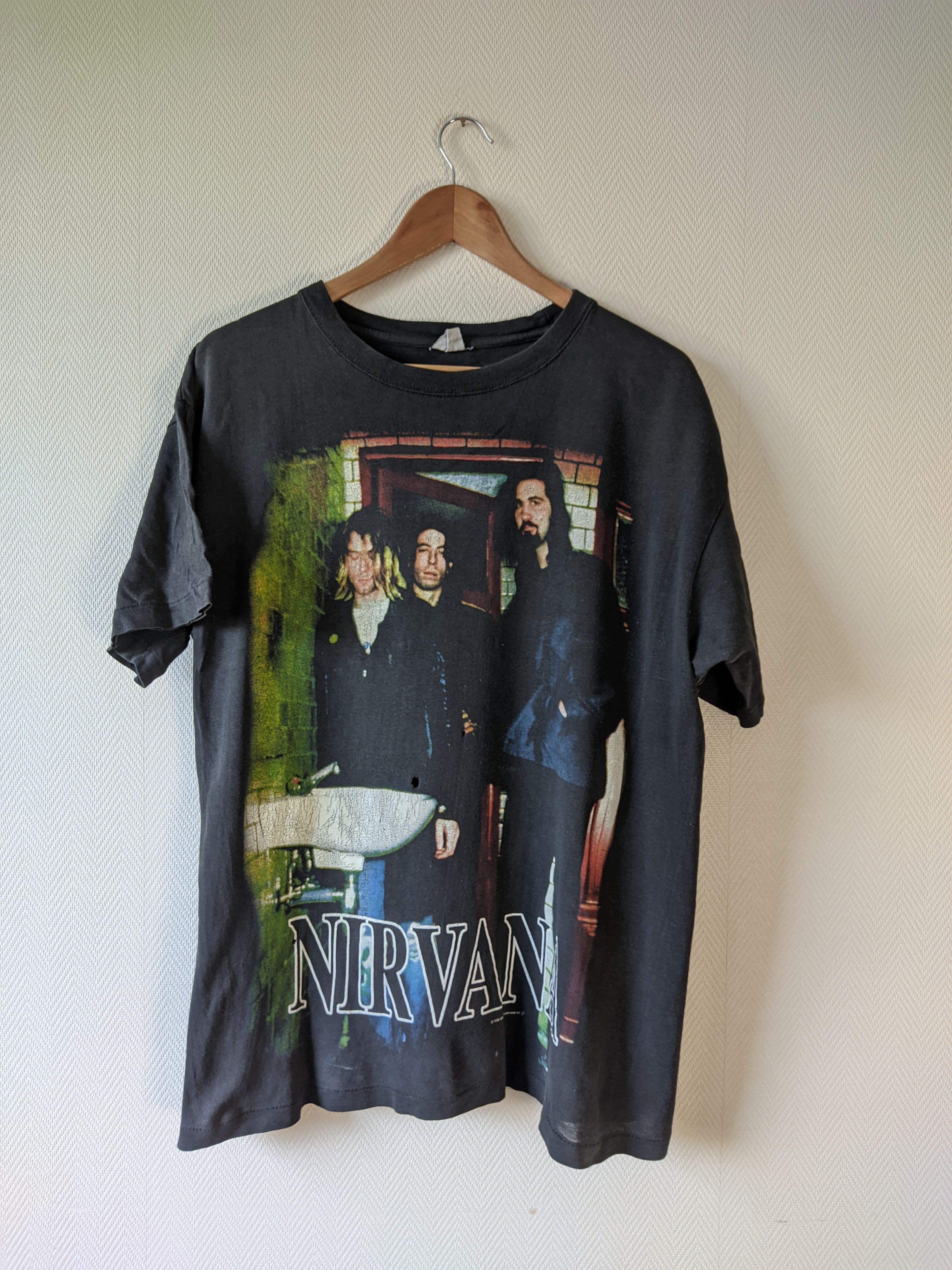 Band Tees × Nirvana × Vintage 1998 Nirvana Nevermind Kurt Cobain Size US XL / EU 56 / 4 - 9 Thumbnail