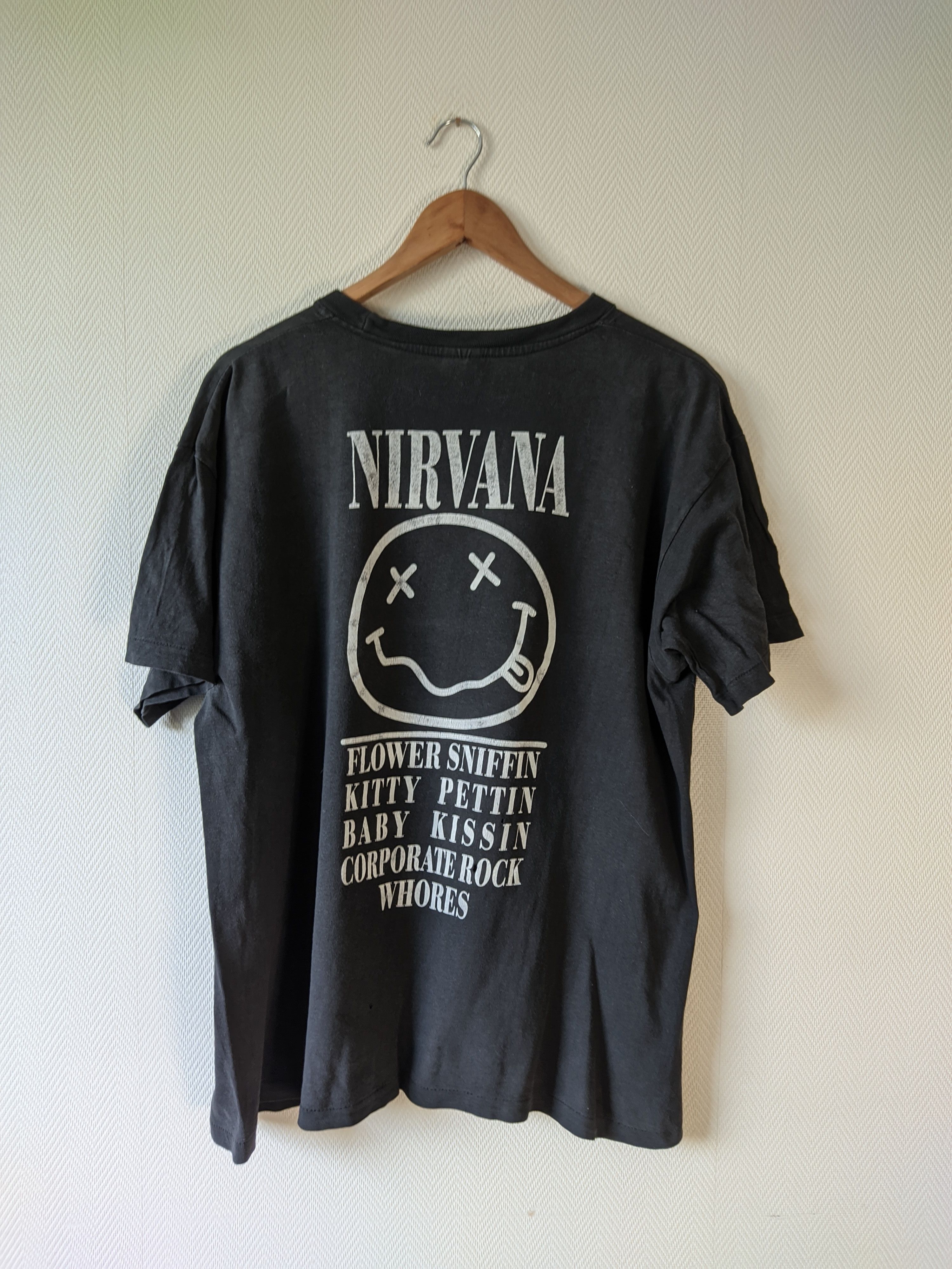 Band Tees × Nirvana × Vintage 1998 Nirvana Nevermind Kurt Cobain Size US XL / EU 56 / 4 - 10 Thumbnail