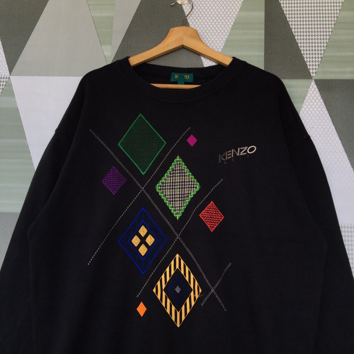 Japanese Brand × Kenzo × Vintage Kenzo Golf Sweatshirt Pullover Jumper Sweatshirt Size US L / EU 52-54 / 3 - 3 Thumbnail