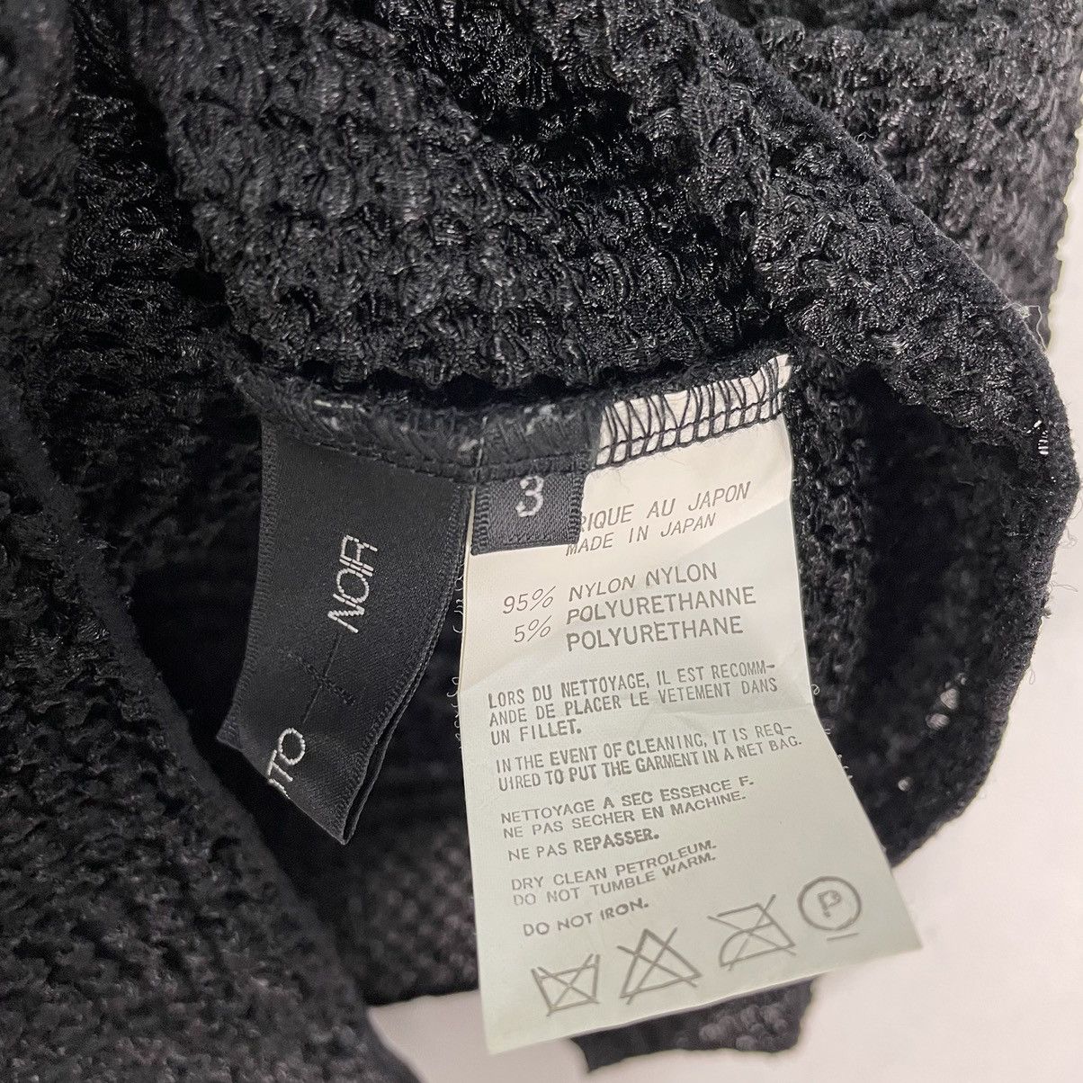 Yohji Yamamoto 🔥NOIR + YOHJI YAMAMOTO Pleated Shawl Black Mesh Scarf Size US L / EU 52-54 / 3 - 11 Thumbnail