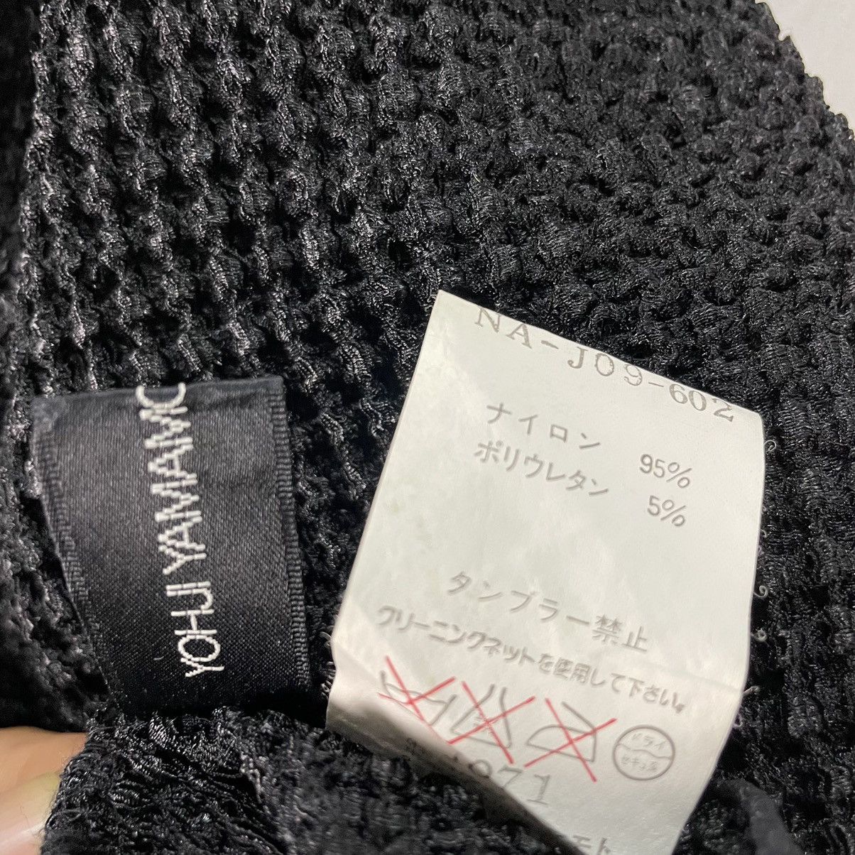 Yohji Yamamoto 🔥NOIR + YOHJI YAMAMOTO Pleated Shawl Black Mesh Scarf Size US L / EU 52-54 / 3 - 10 Thumbnail
