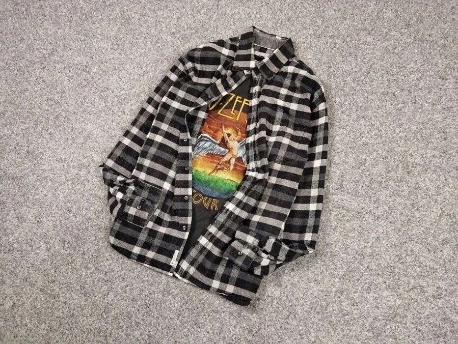 Flannel Vintage Flannel Shirt Checkered Travis Scott Style Hype Size US L / EU 52-54 / 3 - 12 Thumbnail