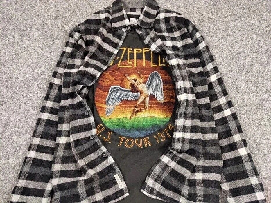 Flannel Vintage Flannel Shirt Checkered Travis Scott Style Hype Size US L / EU 52-54 / 3 - 10 Thumbnail