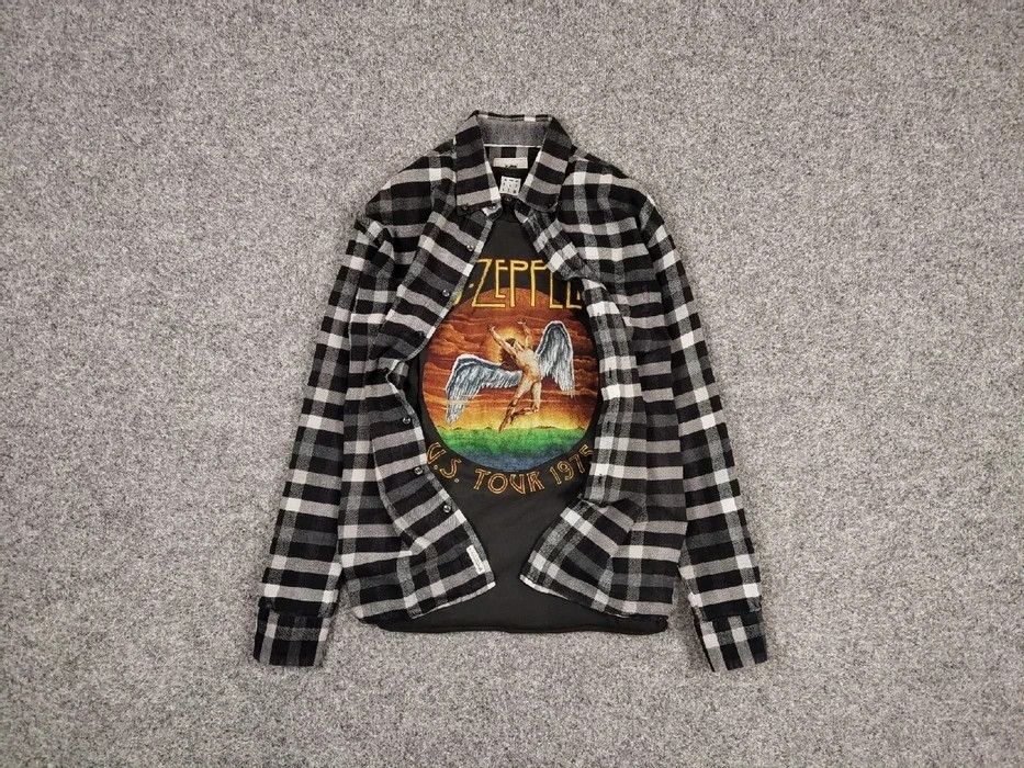 Flannel Vintage Flannel Shirt Checkered Travis Scott Style Hype Size US L / EU 52-54 / 3 - 1 Thumbnail