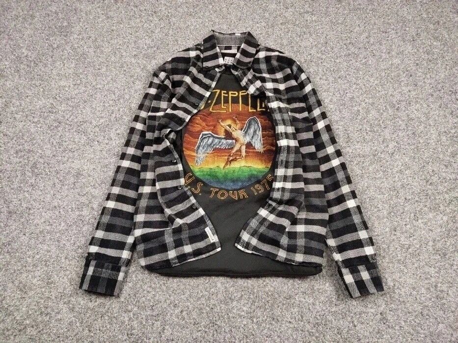 Flannel Vintage Flannel Shirt Checkered Travis Scott Style Hype Size US L / EU 52-54 / 3 - 2 Thumbnail