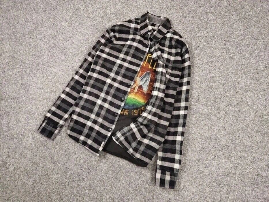 Flannel Vintage Flannel Shirt Checkered Travis Scott Style Hype Size US L / EU 52-54 / 3 - 9 Thumbnail