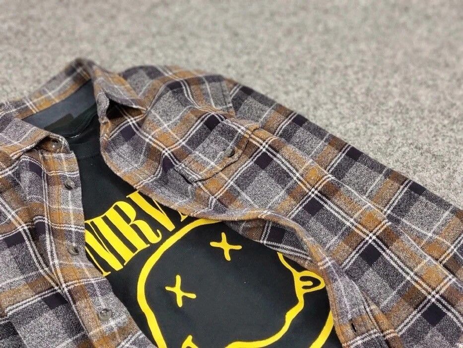 Flannel Vintage Flannel Shirt Travis Scott Style Size US S / EU 44-46 / 1 - 11 Thumbnail