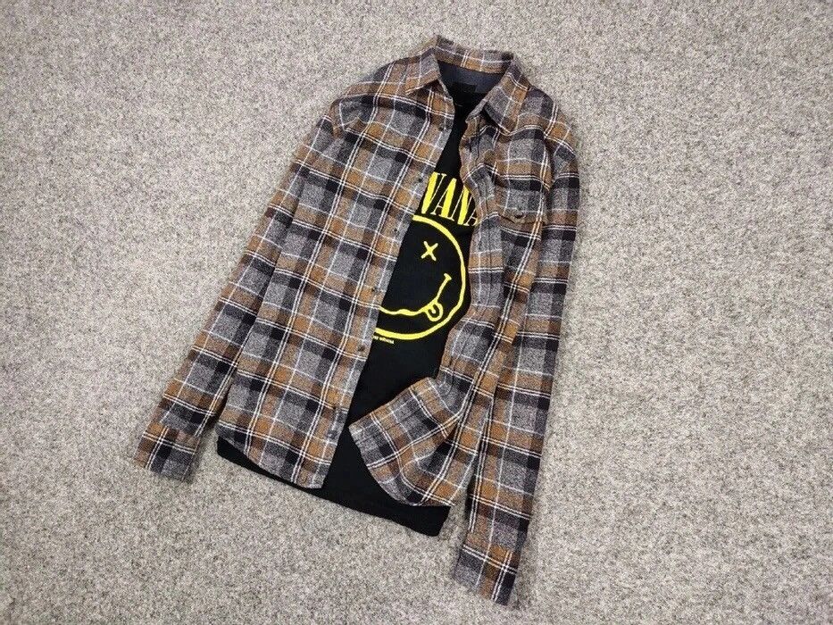 Flannel Vintage Flannel Shirt Travis Scott Style Size US S / EU 44-46 / 1 - 7 Thumbnail
