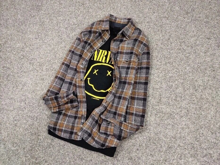 Flannel Vintage Flannel Shirt Travis Scott Style Size US S / EU 44-46 / 1 - 9 Thumbnail