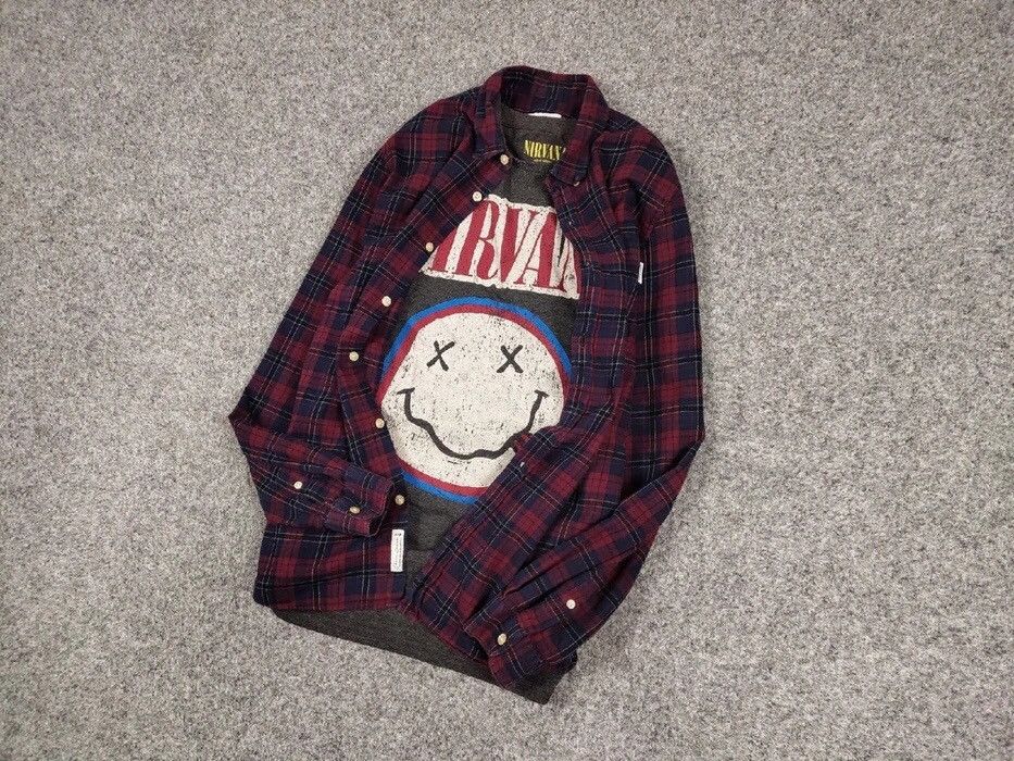 Flannel Vintage Flannel Shirt Checkered Travis Scott Style Size US M / EU 48-50 / 2 - 9 Thumbnail