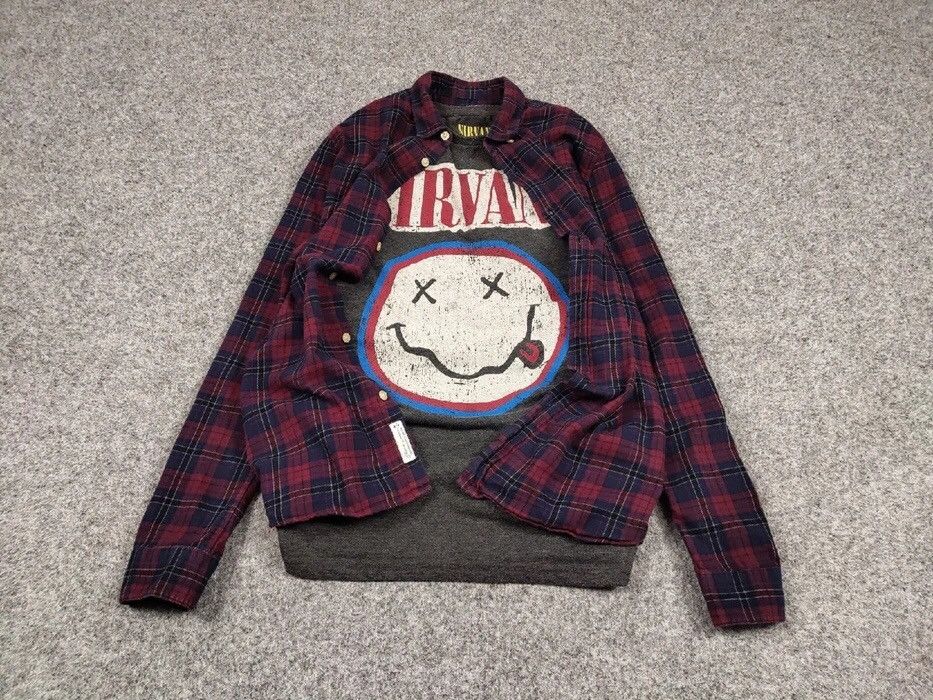 Flannel Vintage Flannel Shirt Checkered Travis Scott Style Size US M / EU 48-50 / 2 - 2 Thumbnail