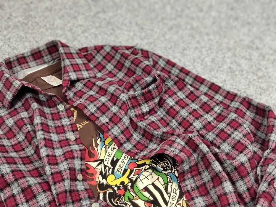 Flannel Vintage Flannel Shirt Checkered Travis Scott Style Hype Size US L / EU 52-54 / 3 - 11 Thumbnail