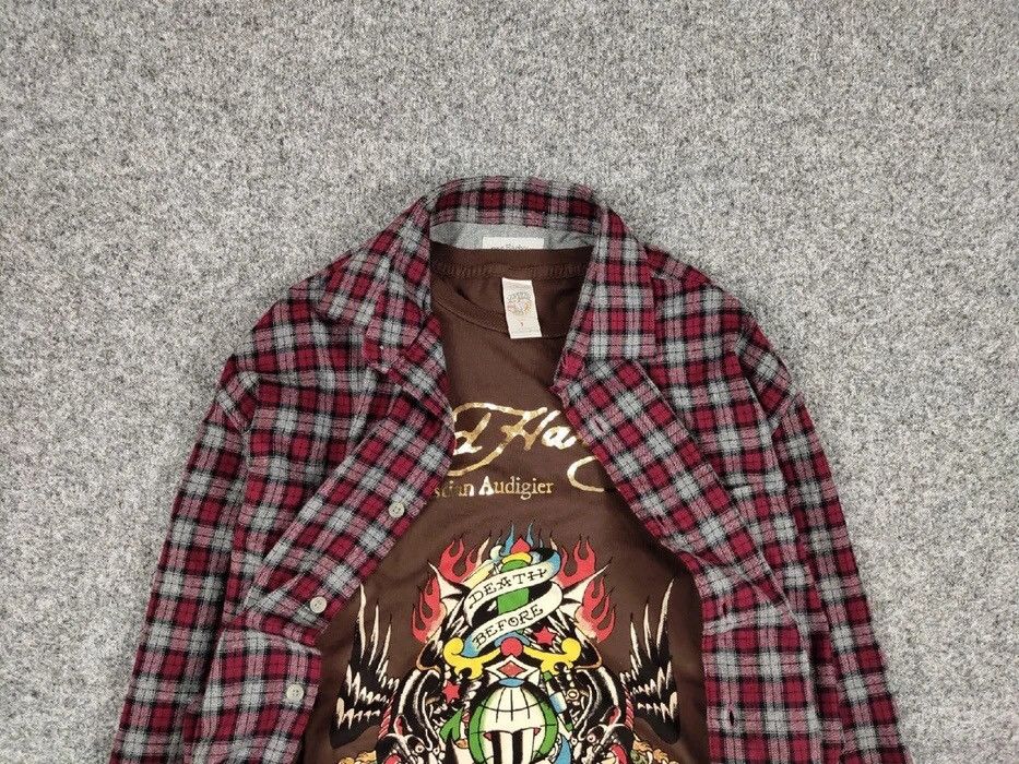 Flannel Vintage Flannel Shirt Checkered Travis Scott Style Hype Size US L / EU 52-54 / 3 - 4 Thumbnail